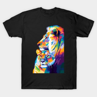 Lion Wpap Pop Art T-Shirt